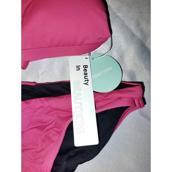 NWT Beautikini Swimwear for Teens Menstrual Leakproof Bikini Size XXS Pink - Picture 3 of 8
